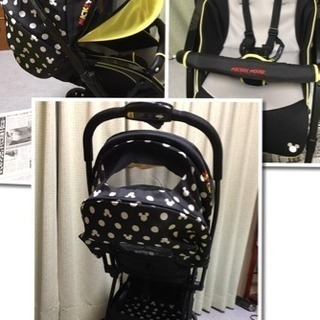 値下げ！ A型ベビーカー ミッキー デヨーネの画像