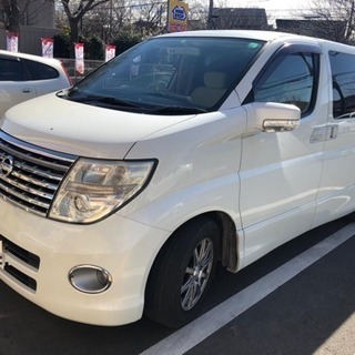 コミコミ価格！VQ25 エルグランド2.5　4WD　車検付き　ナビ、バックカメラ、両サイド自動ドア！8人乗りの画像