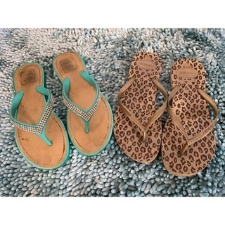 havaianasビーチサンダルプラスキラキラサンダル