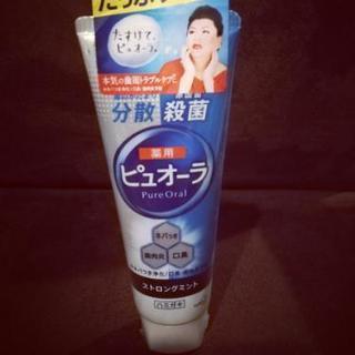 歯みがき粉ピュオーラ【ストロングミント】ハミガキ