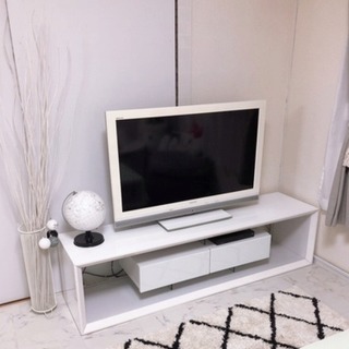 訳ありホワイトテレビボード！通常59800円ヲ19800円で大奉仕！引取り家具！