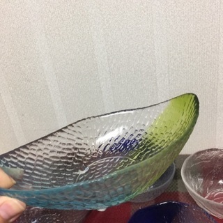 ガラスのお皿6点セットの画像