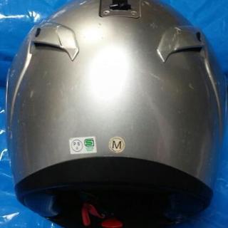 バイクの中古(ジャンク)ヘルメット(シルバーのフルフェイス)お譲りします。の画像