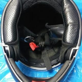 バイクの中古(ジャンク)ヘルメット(シルバーのフルフェイス)お譲りします。の画像