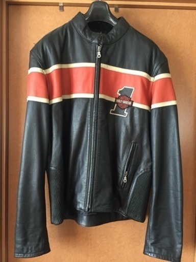 ☆超美品　ハーレーダビットソン純正 メンズ レース レザーライダースジャケット