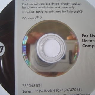 windows7　Pro　sp1 32bitインストールディスク&リカバリーディスクの画像