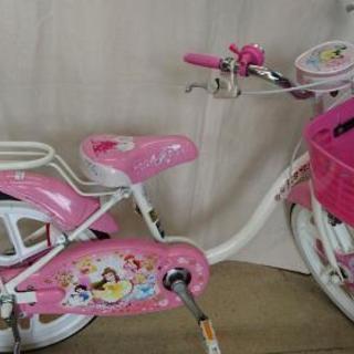 状態良いです  ディズニープリンセスの自転車 16インチ