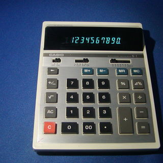 レトロ ！！　　ＣＡＳＩＯ カシオ 電卓 Ｓ-1 　１０桁　蛍光...