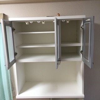 90センチ幅 レンジ台 炊飯器置き そこそこ美品 ニトリ 食器棚　値段交渉可の画像