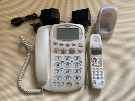 SANYO サンヨー ☆ コードレス留守番電話機 ☆ TEL-D5 ☆ 子機1台 ☆ 在庫あります^_^