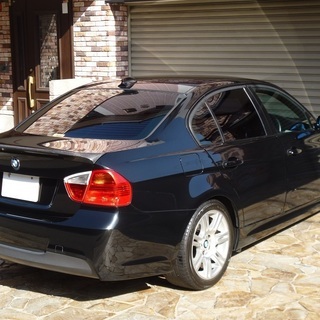 検査31年7月320iMスポーツPKG HDDナビ/DVD再生/LEDイカリング/カーボンスポイラー/ブラックレザー調シートカバー/プッシュスタート/電子キーの画像