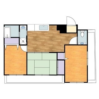 ☆敷金０・礼金０☆室内洗濯機置場がある３DK - 賃貸（マンション/一戸建て）