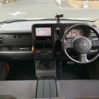 キューブキュービック１５ＲＸ　車検33年2月　実走行59,000ｋｍ　3列シート＆7人乗り　社外２ＤＩＮ ＨＤＤナビ＆バックカメラ＆ＥＴＣ　純正エアロ＆純正15ＡＷの画像