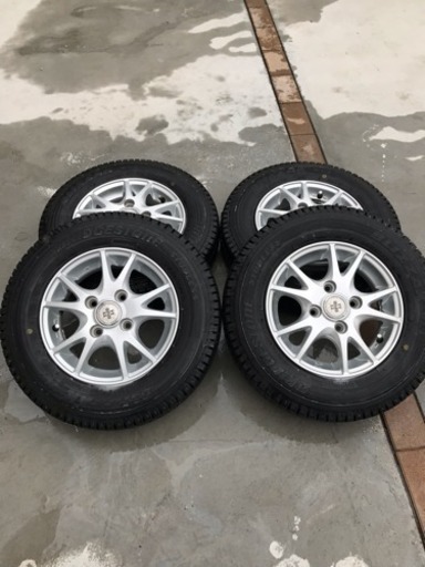 ブリジストンスタッドレス ホイール付きタイヤ 145R12 LT 6PR