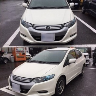 【広島県2/11まで】HONDA インサイト HYBRID 白 スタッドレスタイヤ付きの画像
