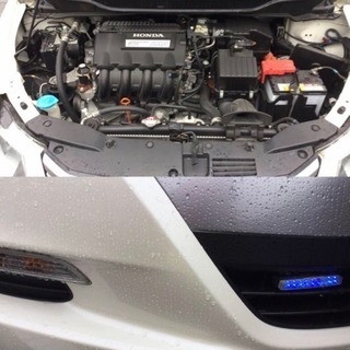 【広島県2/11まで】HONDA インサイト HYBRID 白 スタッドレスタイヤ付きの画像