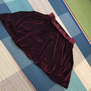 Nomine ベロア赤スカート