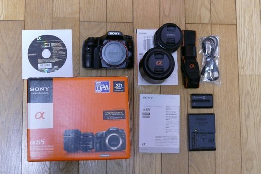 デジタル一眼カメラ SONY α65 ダブルズームレンズキット SLT-A65VX