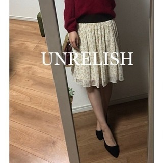 ☆UNRELISH☆アンレリッシュ  レオパード柄プリーツスカートの画像