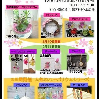 🌸２月10日(日)11日(月祝) 🌸  ワークショップ