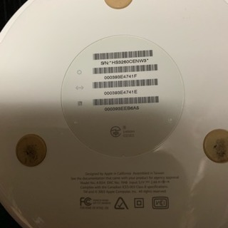 ★Apple AirMac Extreme Base Station M8799J/A A1034／アップル エアーマック ベースステーション／無線LANネットワーク／中古・動作品★の画像