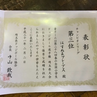 部員大募集！  さいたま市  小学生のドッジボールチームの画像