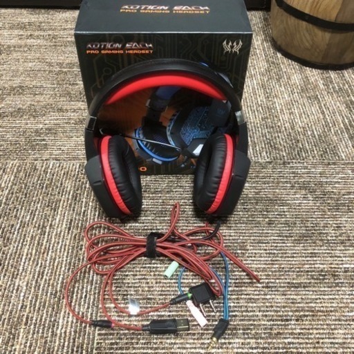 kotion each g1000 ゲーム用 ヘッドフォン 中古美品 レッド