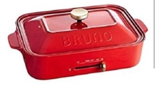 ブルーノ コンパクト ホットプレート レッド
