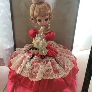 レトロ フランス人形 ガラスケース入り