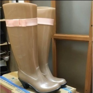 レディース 長靴 リボン