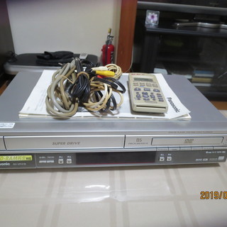 DVDﾌﾟﾚｰﾔｰ、ビデオテープ（VHS)も再生可（PANASONIC　HV-VP41B）　の画像