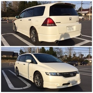 オデッセイ 16年式 車検31年11月 ナビ◉バックカメラ◉フリップダウンモニター付き！の画像