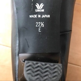 【Wacoalワコール サクセスウォーク】アーモンドトゥ パンプス 22.5E 黒ブラック
