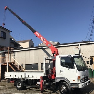 【オススメ車両】H13 三菱 ファイター 2.85t  4段クレ...