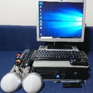 HP Compaq デスクトップパソコン 17インチ液晶モニター...