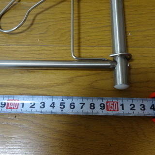 【ステンレス伸縮ハンガー】 洗濯干す際にご利用ください 【引取いただける方】の画像