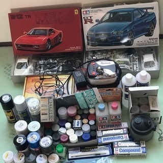 再投稿　新品多数 プラモデル エアブラシ他道具多数
