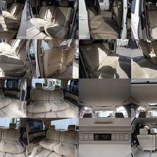 車検Ｈ32年2月　アルファード　Ｇ　ＡＸトレゾアアルカンターラ　12万キロ　両側パワスラ　バックカメラ　Ｗサンルーフ　HDDナビ　8人乗りの画像