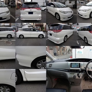 ☆車検Ｈ31年5月 エスティマ　アエラス 12万キロ台　パワスラ Ｐスタート スマートキー ＨＤＤナビ DVDビデオ　８人乗り☆の画像
