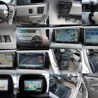 ☆車検Ｈ31年5月 エスティマ　アエラス 12万キロ台　パワスラ Ｐスタート スマートキー ＨＤＤナビ DVDビデオ　８人乗り☆の画像