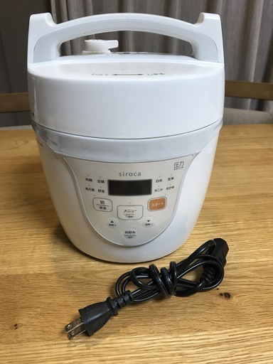 siroca SPC-101 WH マイコン電気圧力鍋 クックマイスター ホワイト シロカ 中古美品　本州送料無料