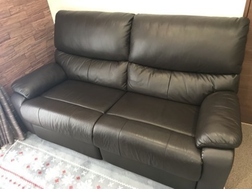 ニトリ 本革ソファー （電動なし）