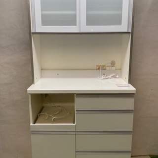 4/6 終 ☆美品☆ 食器棚 パモウナ キッチン収納 東E 