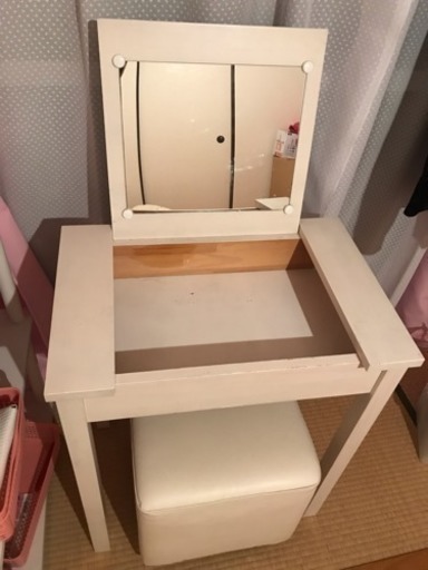 ドレッサー＆椅子 ホワイト