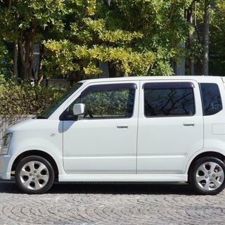 [完売]福岡 スズキワゴンR FX Limited 白 H20 検31/4 ナビ/ワンセグ/Bluetooth/スマートキーの画像