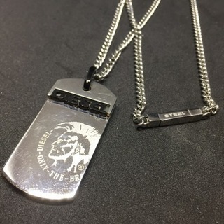 DIESEL ディーゼル ドッグタグ ネックレス SS