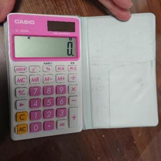 電卓 ピンク CASIO