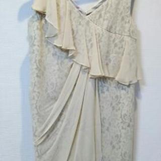 GRACE CONTINENTAL パーティードレス ベージュ レース