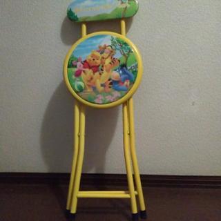 値下げしましたプーさん折り畳み椅子値下げの画像