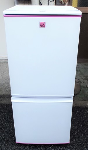 ☆シャープ SHARP SJ-14E2-KP 137L 2ドアノンフロン冷凍冷蔵庫◆つけかえどっちもドア